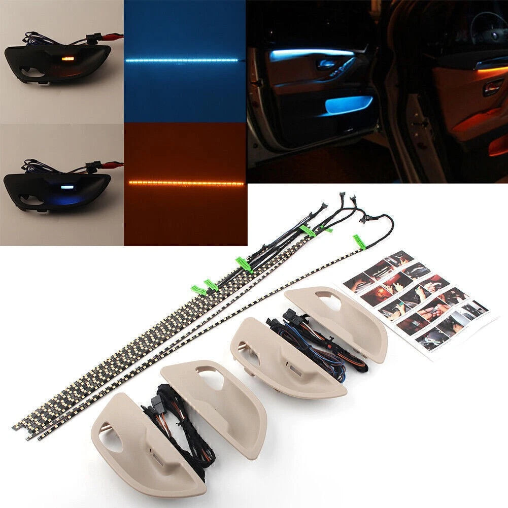 Dual Color LED Ambient Door Light Stripes for BMW 5 Series F10/F11 (2010–2017)
