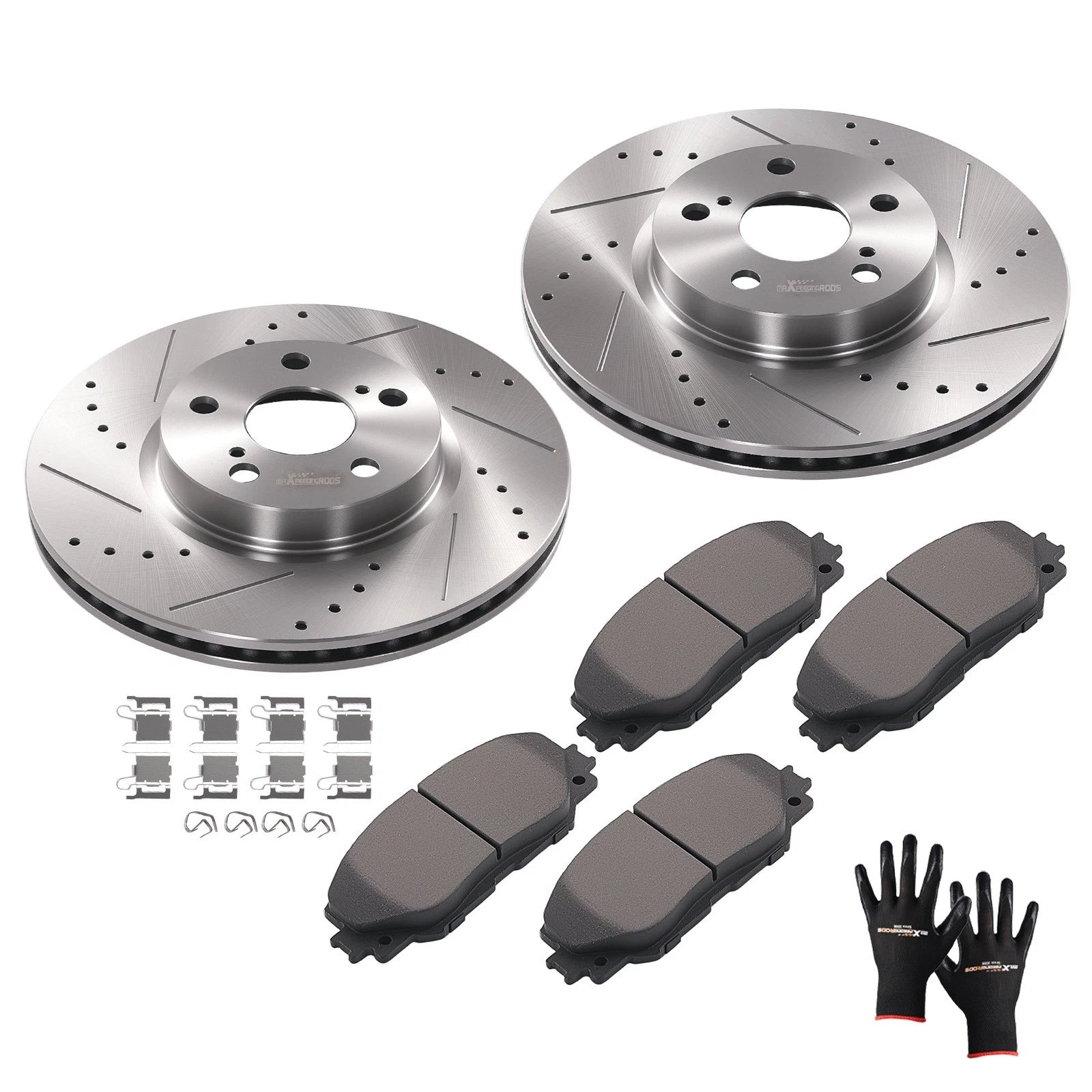 Front Brake Rotors and Pads Kit for Toyota Corolla Matrix (2009–2019)