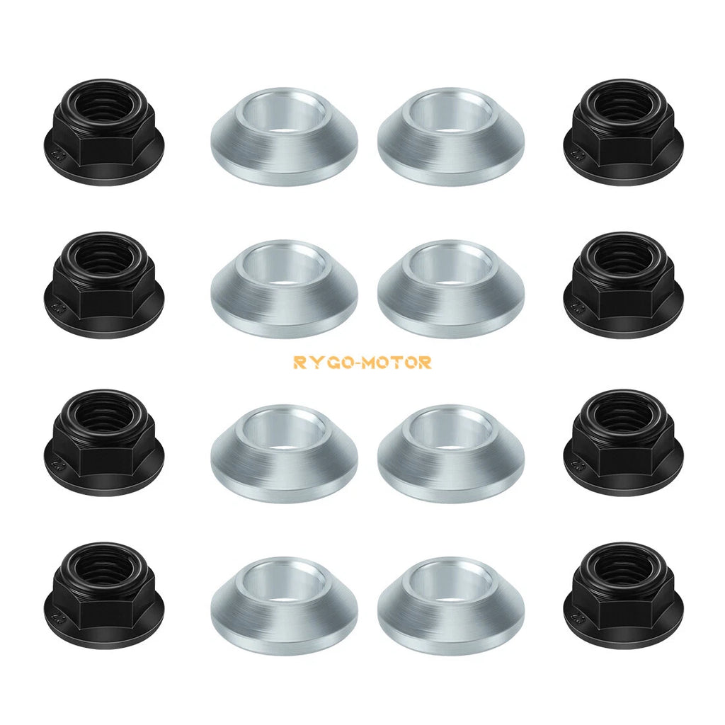 16PCS Wheel Lug Flange Nuts for Yamaha Raptor 660 (2001–2005)