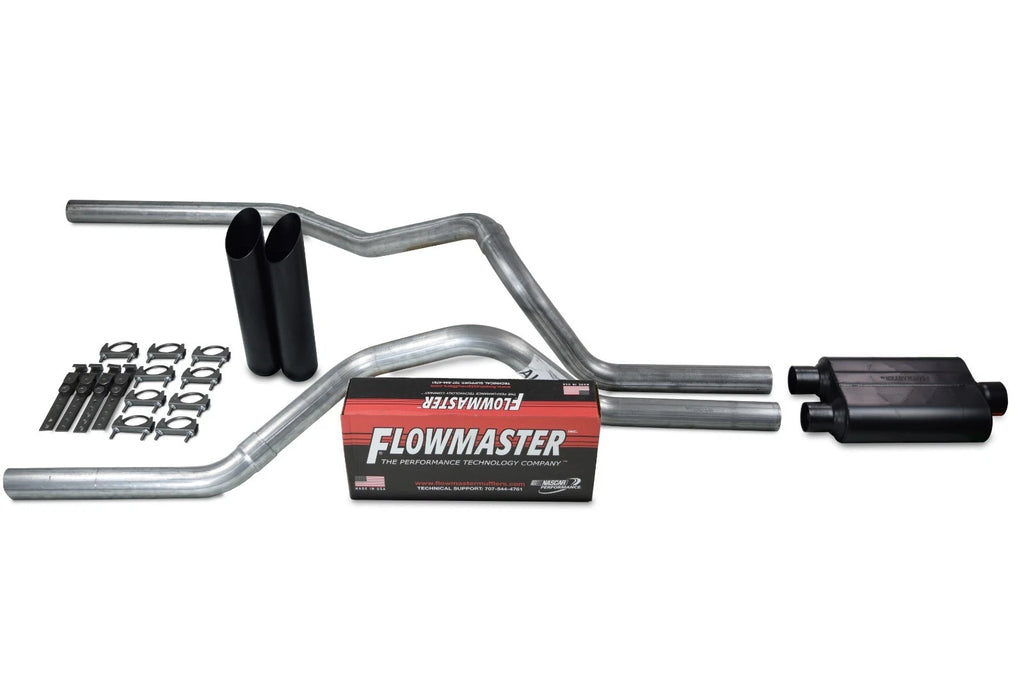2.5" Dual Exhaust Kit for Chevy GMC 1500 (2007–2014) Flowmaster 40 Series Black