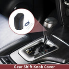 1Pc Gear Shift Knob Cover for Hyundai Sonata (2011–2014) Black Blue Faux Leather