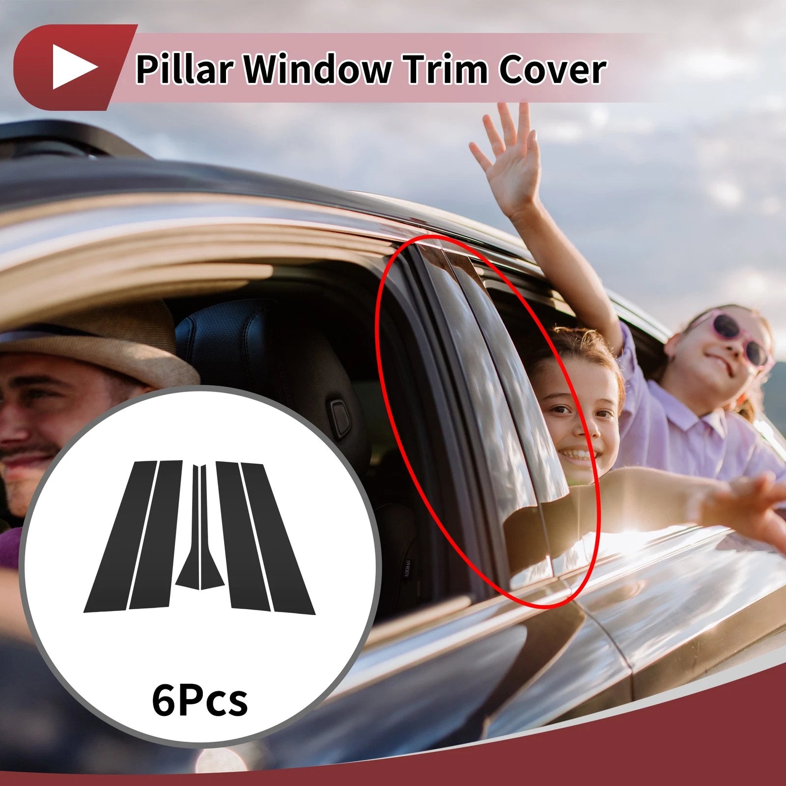 Door Pillar Window Trim for Volkswagen Jetta (2006–2010)