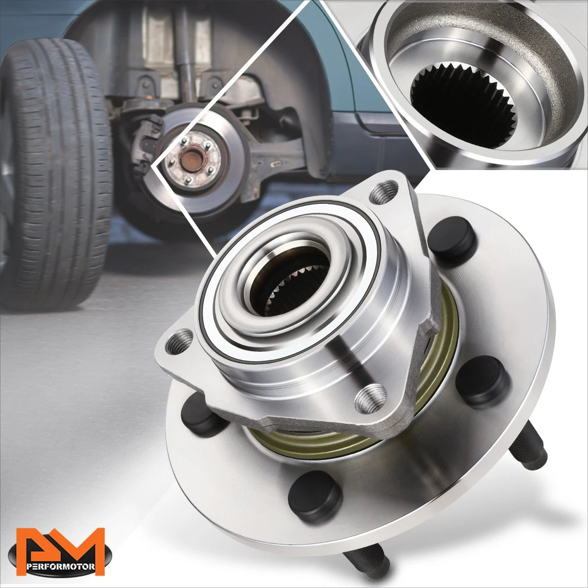 Front Left Right Wheel Hub Bearing Assembly for Dodge Ram 1500 (2002–2008)