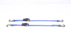 Set of 2 Ratchet Boat Trailer Tie Down Straps with S-Hook (2400 lbs)