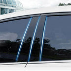 Set of 6 Black Window Post Trim Covers for Honda CR-V (2007–2011)