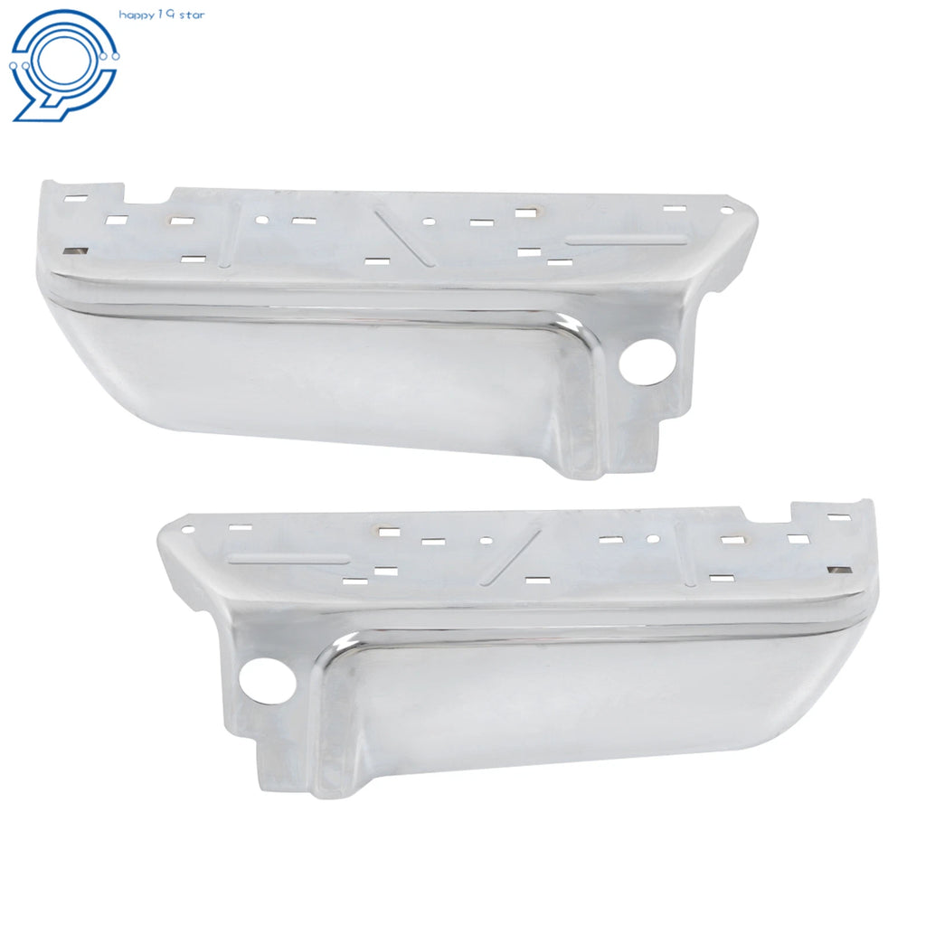 Set of 2 Chrome Rear Step Bumpers for Ford F250 F350 Super Duty (2008–2016)