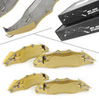 Set of 4 3D Metal Brake Caliper Covers for Universal Fit (Large + Medium) GOLD