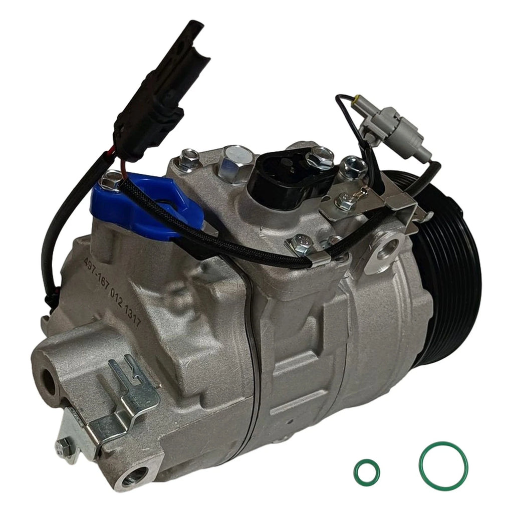 AC Compressor w/8-Groove Pulley for BMW 335i 435i 535i 640i M2 M3 X5 X6 (2007–2019) CO29221C