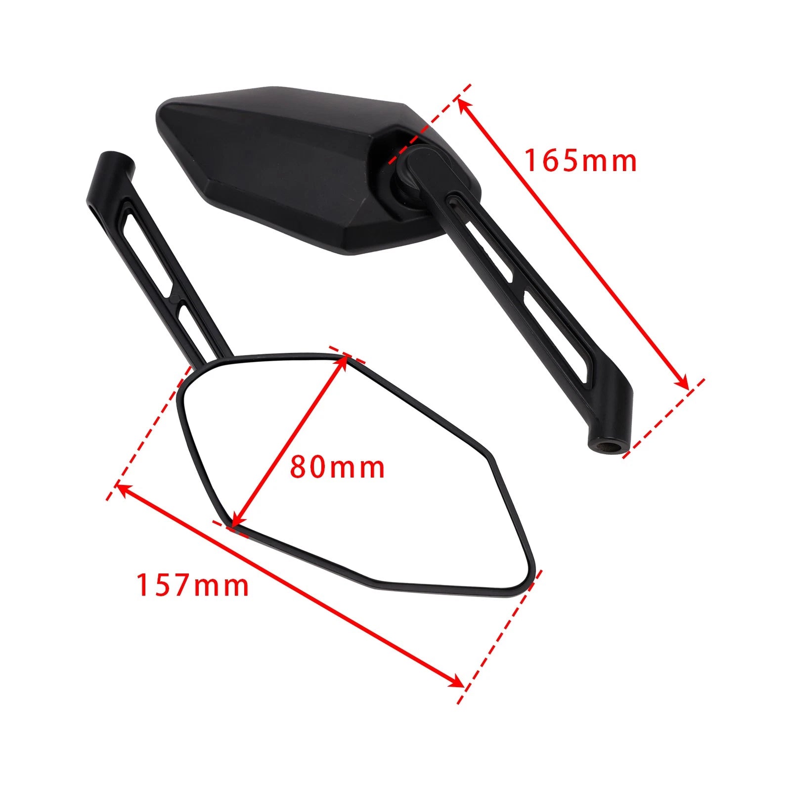 Rear View Mirror Set for Aprilia SR 50 R Replica, SR50 Factory, SR50 Street