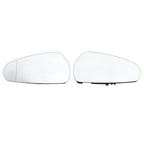 2X Front Outside Mirror Glass for Audi A3 (2014–2020) 8V0857535E 8V0857535C