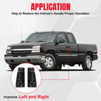Rear Left & Right Outside Door Handle for Chevy Silverado GMC Sierra (2007–2013)