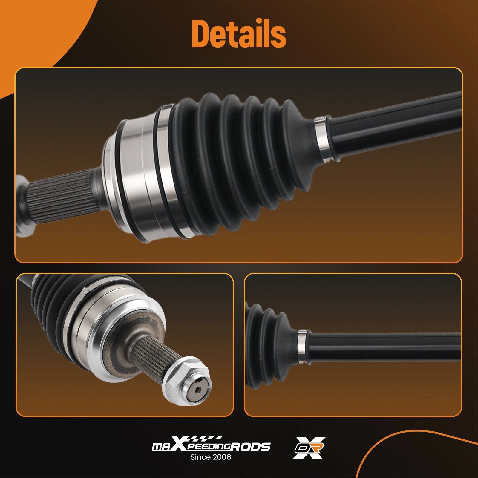 Front CV Axle Shaft Set for Honda Odyssey (2006–2010)