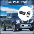 Set of 1 Automatic Footrest Pedals Cover for Nissan Frontier (2022–2024) Silver Tone