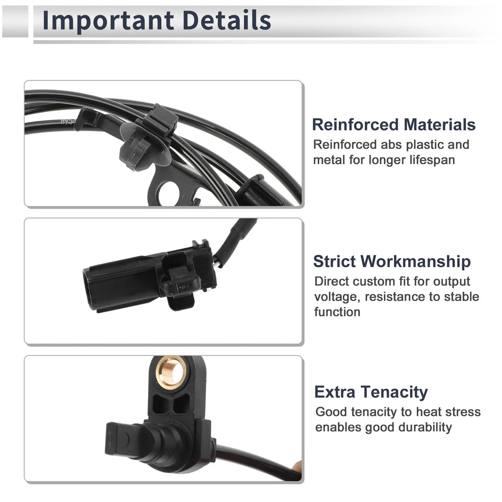 Front Right ABS Wheel Speed Sensor for Toyota Prius C (2012–2019) No. 8954252100