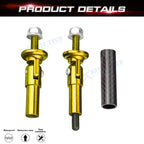 Front Bumper Lip Splitter Adjustable Support Rod Gold Tone for Model (YYYY-YYYY)