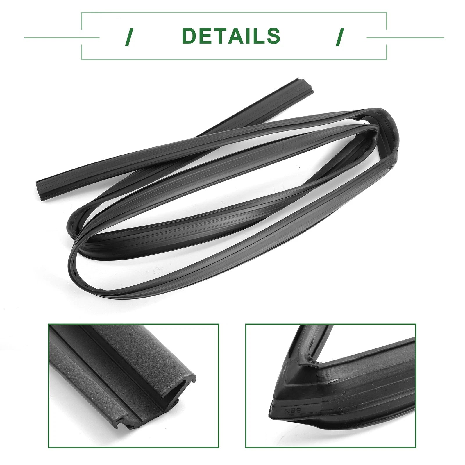 1Pc Front Left Door Window Run Channel Seal Strip for Honda Fit (2007–2020)