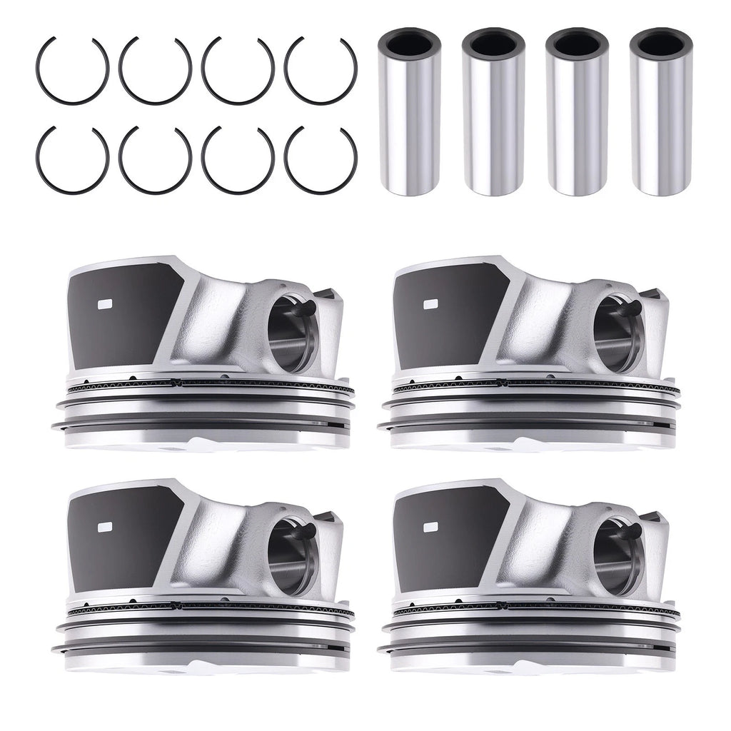 Set of 4 Engine Pistons for Ford Mustang 2015-2019 2.3L