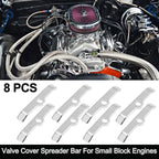 8pcs Valve Cover Spreader Bar Hold Down Tab for Chevy 283 305 327 (1955–1986)