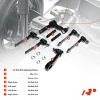 8x Inner & Outer Tie Rods for F-150 F-250 Expedition (1997–2003)