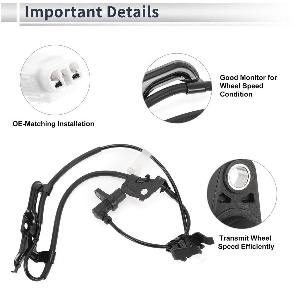 ABS Wheel Speed Sensor No. 89543-33070 for Toyota Camry (2002–2006) 1 Pc Front Left
