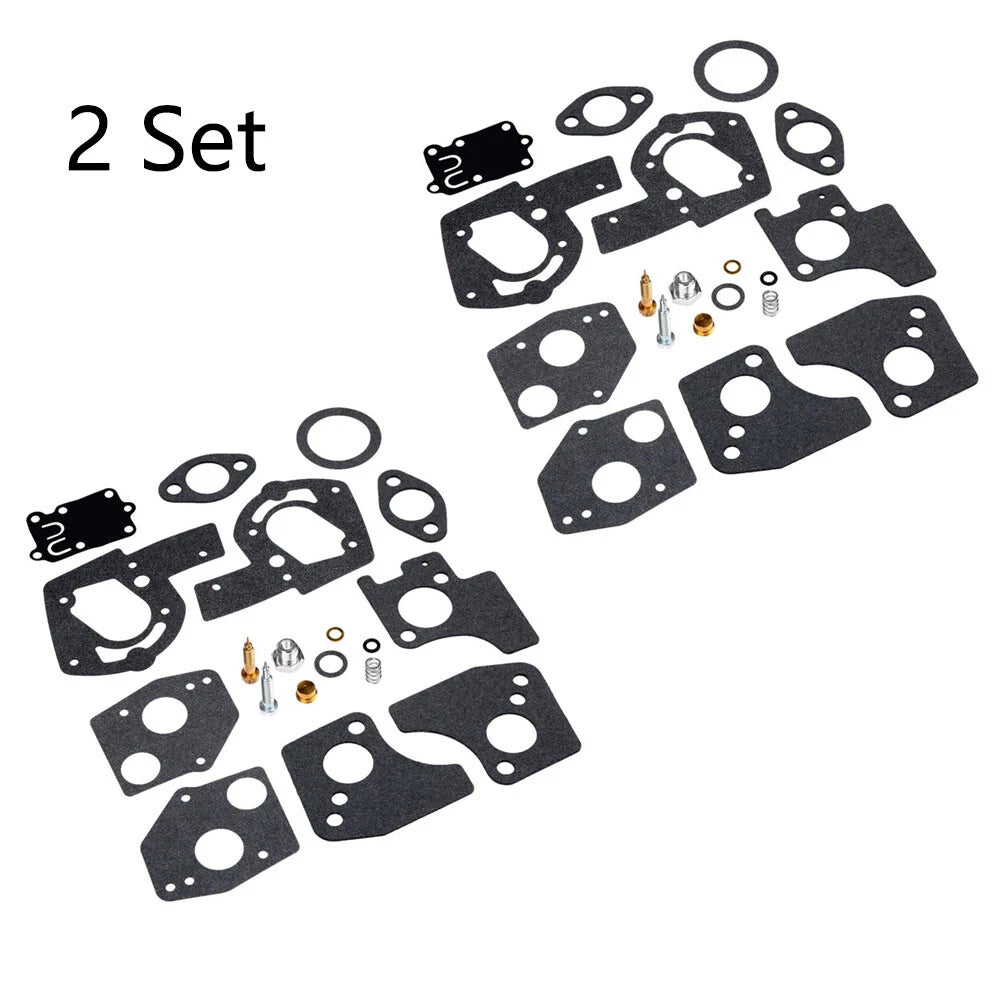 Set of 2 Carburetor Repair Kits for B&S 3HP 4HP 5HP Engines (495606 494624)