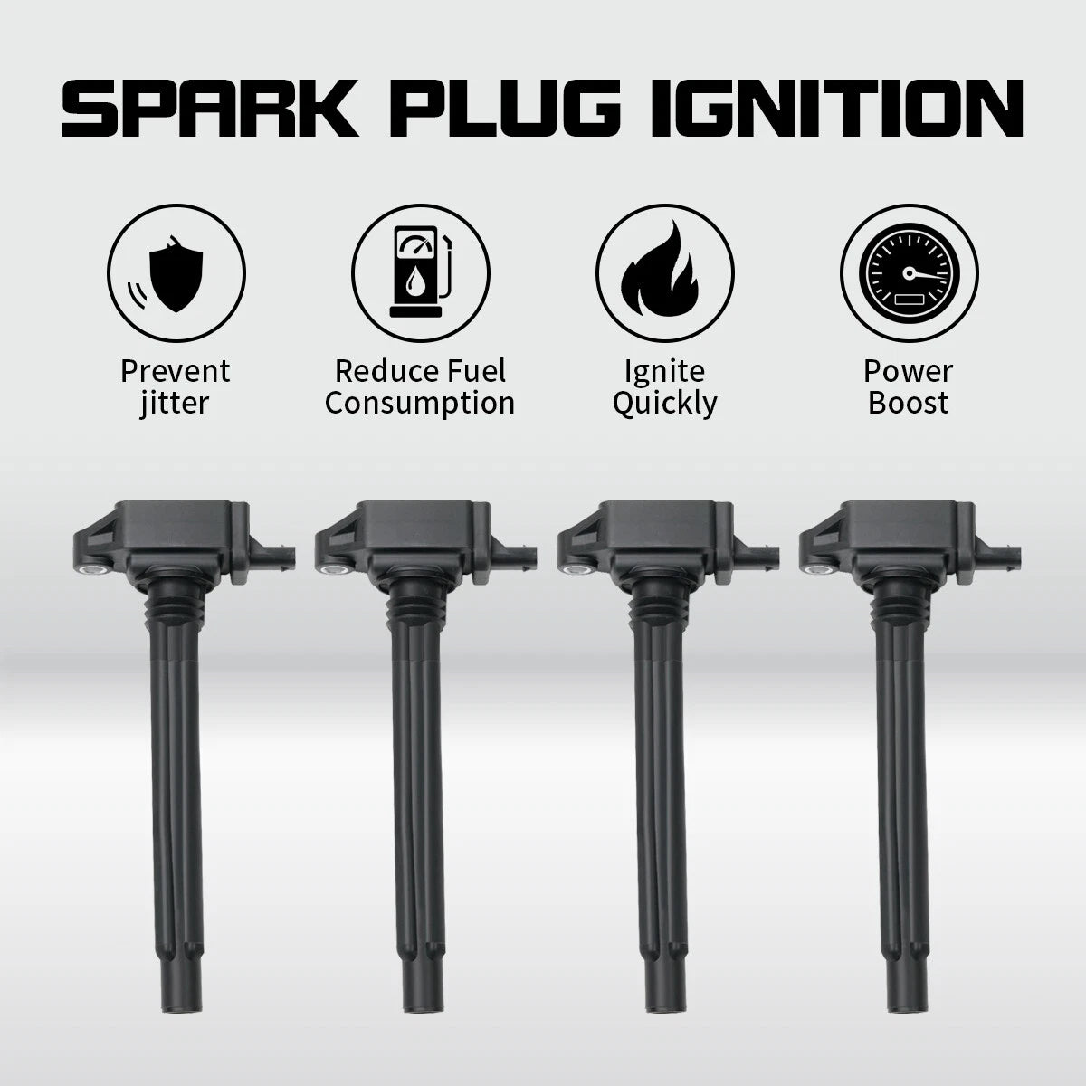 4X Ignition Coils for Chrysler 200, Dodge Dart, Jeep Cherokee, Compass (2015–2017)