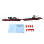 2X Rear Bumper DRL Turn Signal Light Brake Lamp for Honda Accord (2023–2024) Red