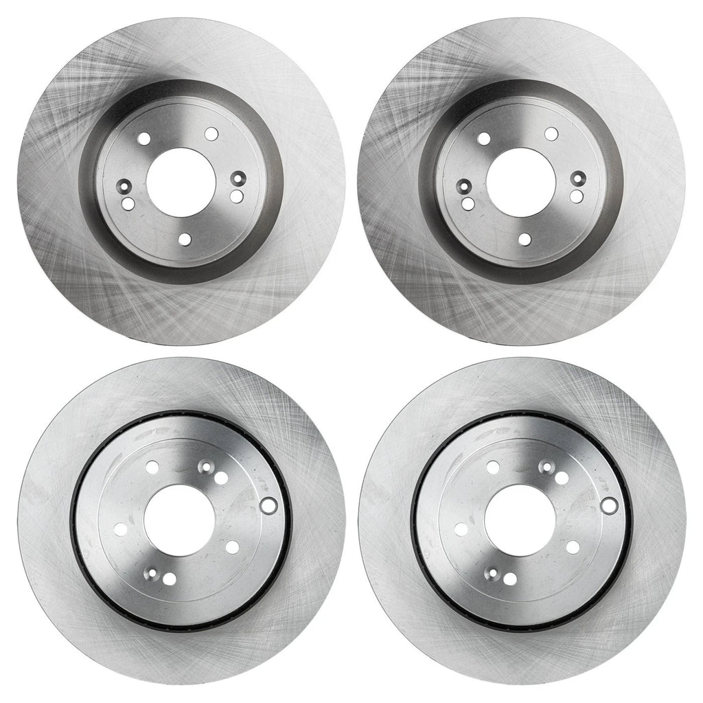 Front and Rear Disc Brake Rotors for Hyundai Genesis Coupe (2010–2016)