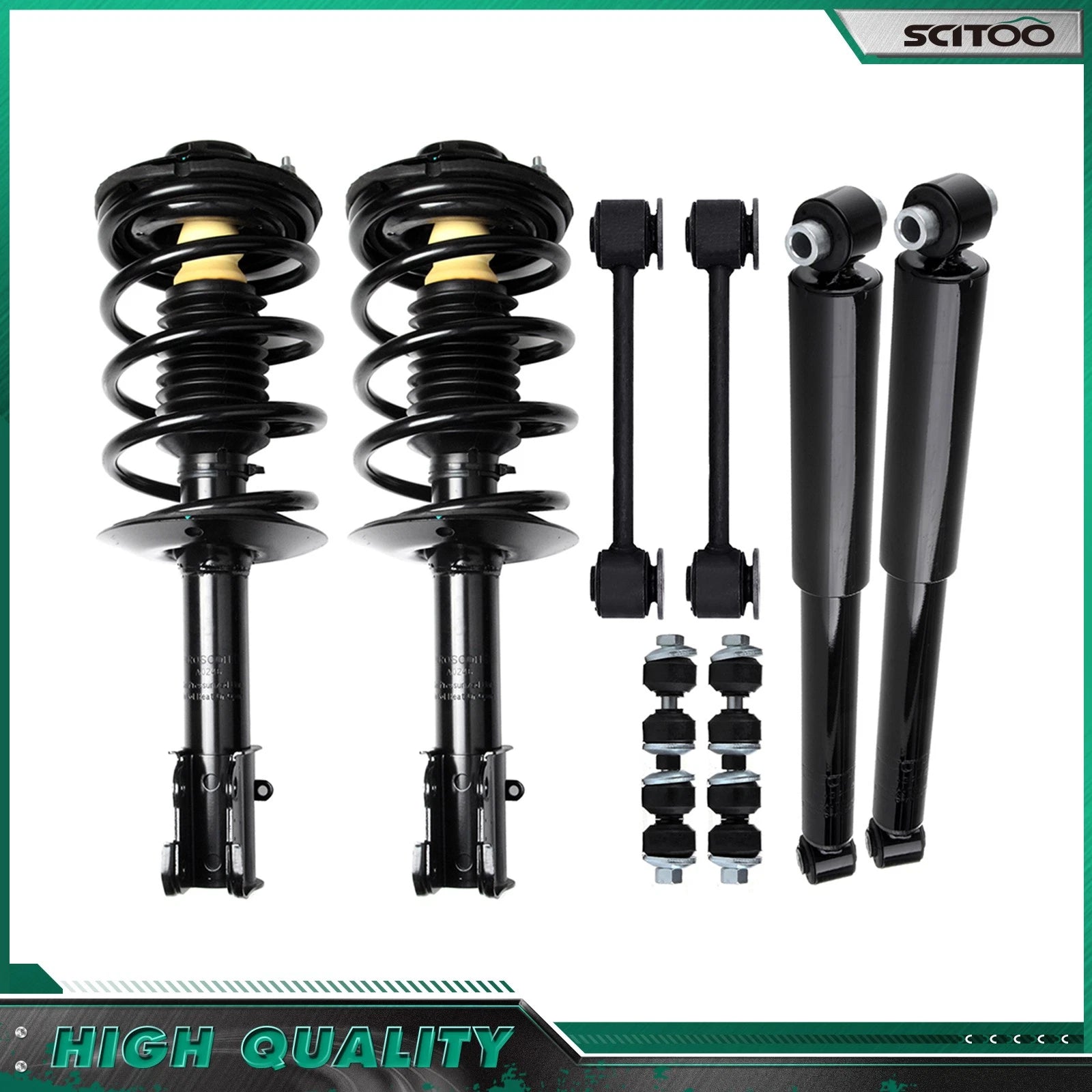 Set of 4 Complete Struts & Shocks for Chrysler PT Cruiser (2001–2010)