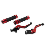 Red Extendable Brake Clutch Levers Set for Suzuki GSXR150 (2017–2023)