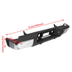 Chrome Steel Bumper Set for Chevy Silverado & GMC Sierra (2007–2014)