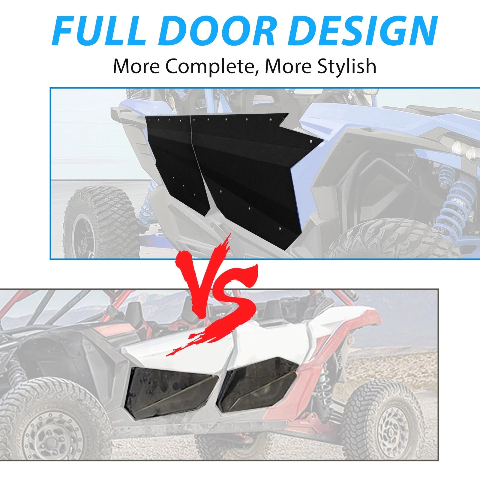 Set of 4 Aluminum Door Panels for Can-Am X3 Full Doors (2017–2024)