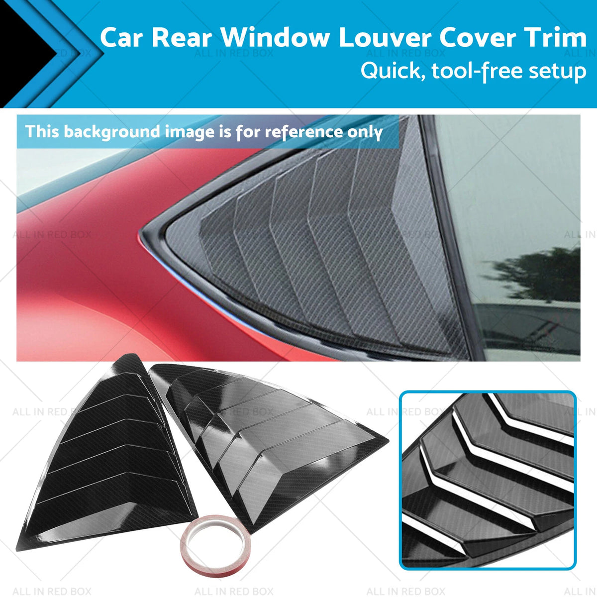 Rear Window Louver Cover Trim for Toyota 86/Subaru BRZ (2013–2019)