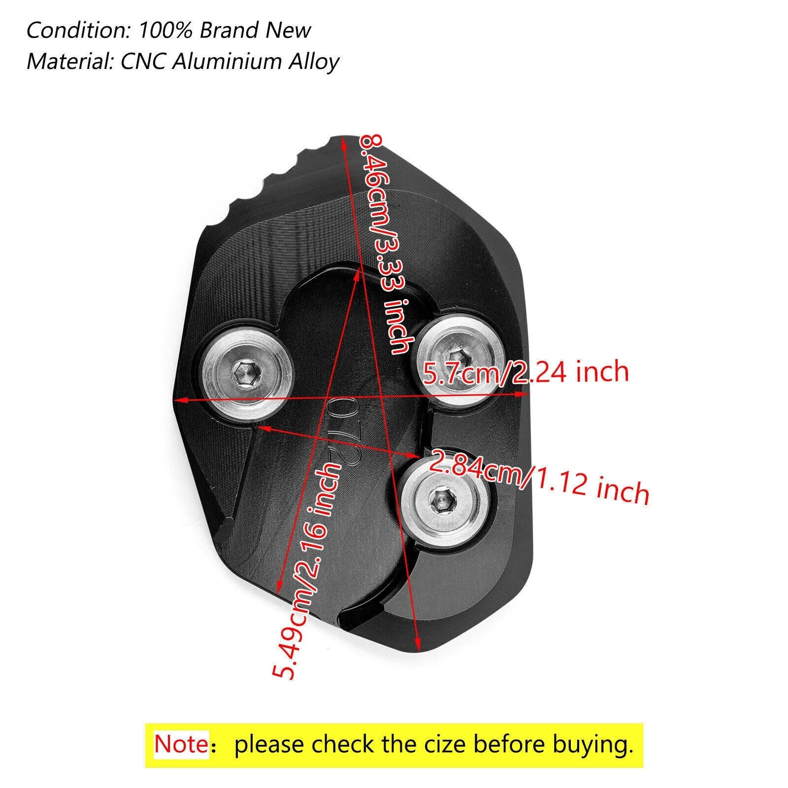 Side Stand Extension for Honda CB1000R (2018–2019) - Black