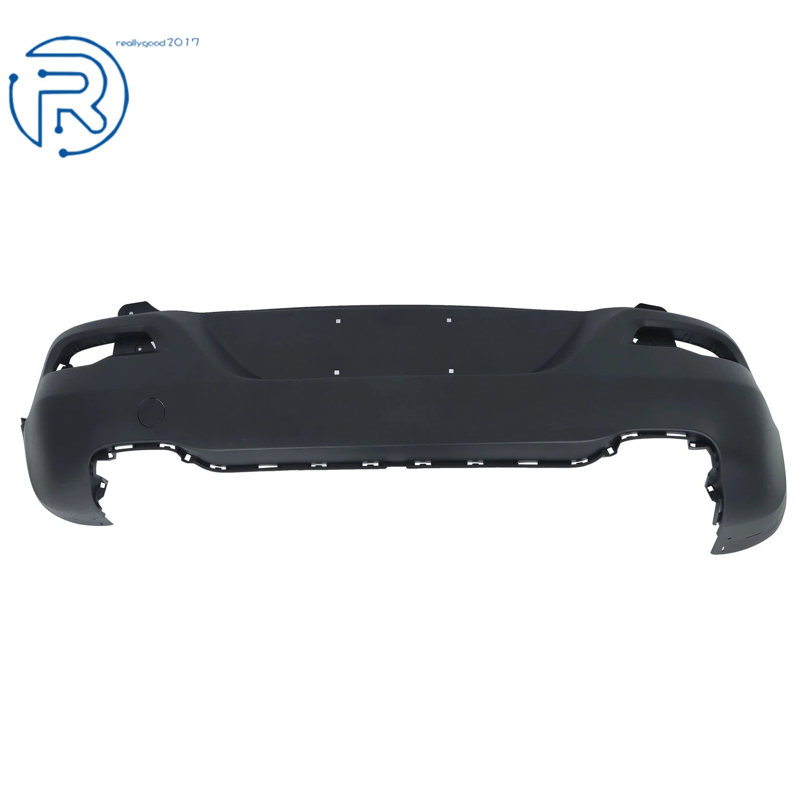 Rear Lower Bumper Cover for Jeep Cherokee (2014-2018) Black Plastic