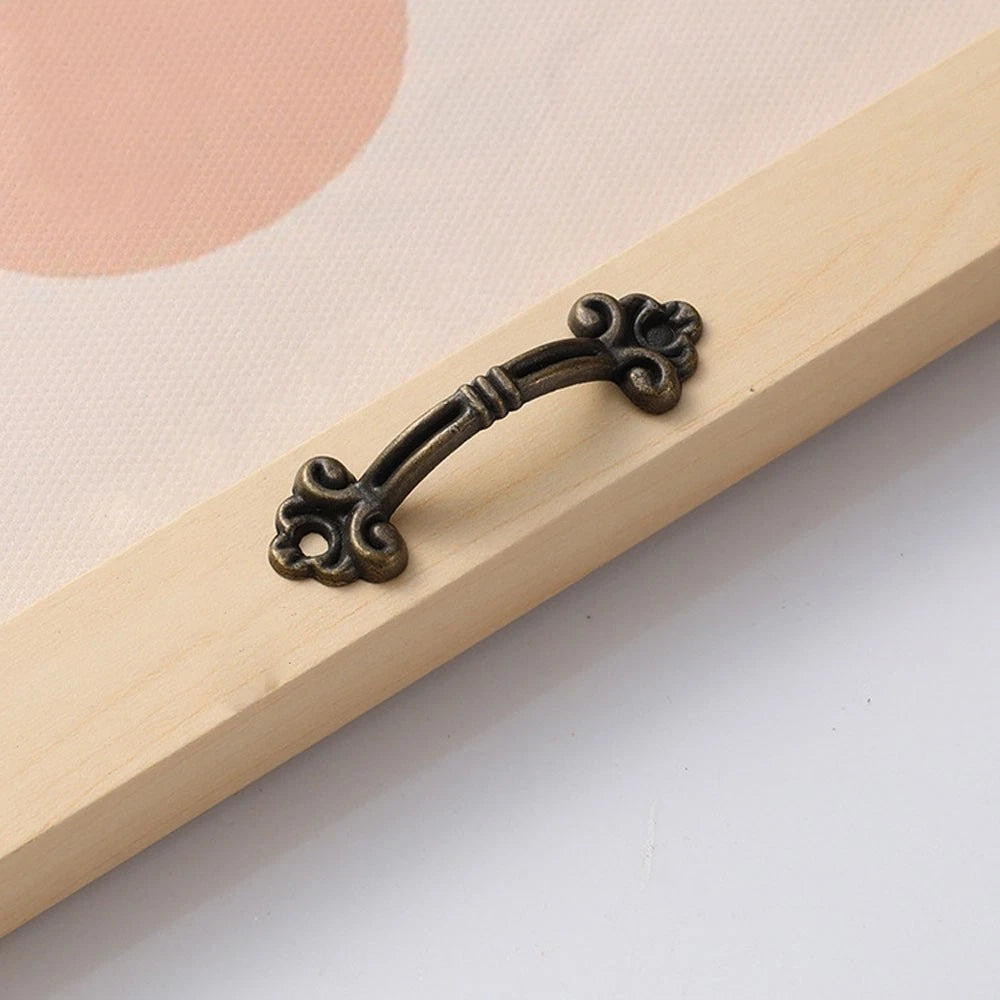 10pcs Vintage Pull Handle Knob for Bookcase Drawer Cabinet Jewelry Box