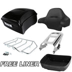 Matte Black Trunk Backrest Mount Rack for Harley Road Glide (2009–2013)