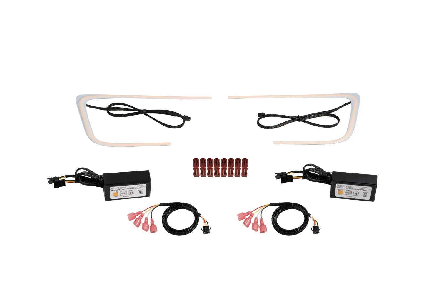 Amber C-Light LED Halos for Diode Dynamics for 2015–2021 Subaru WRX STI