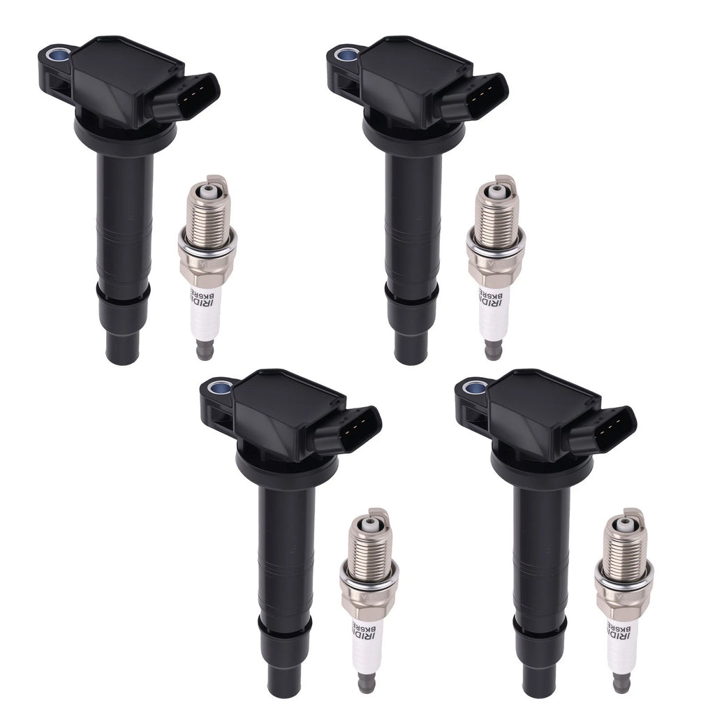 Set of 4 Ignition Coils + Spark Plugs for Scion xB 2.4L L4 (2010–2011) 90919-02248