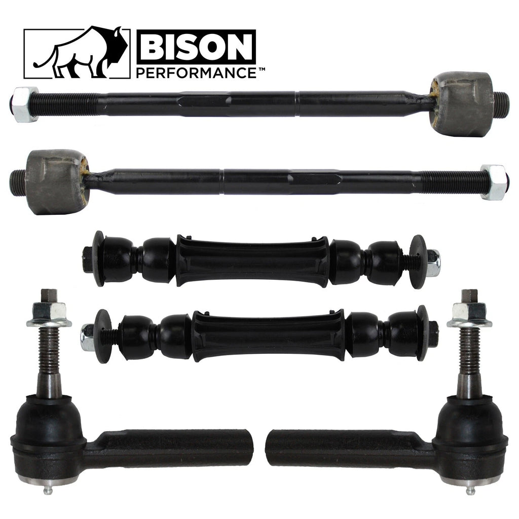 6pc Front Sway Bar Link Tie Rod Kit for Cadillac Chevrolet GMC