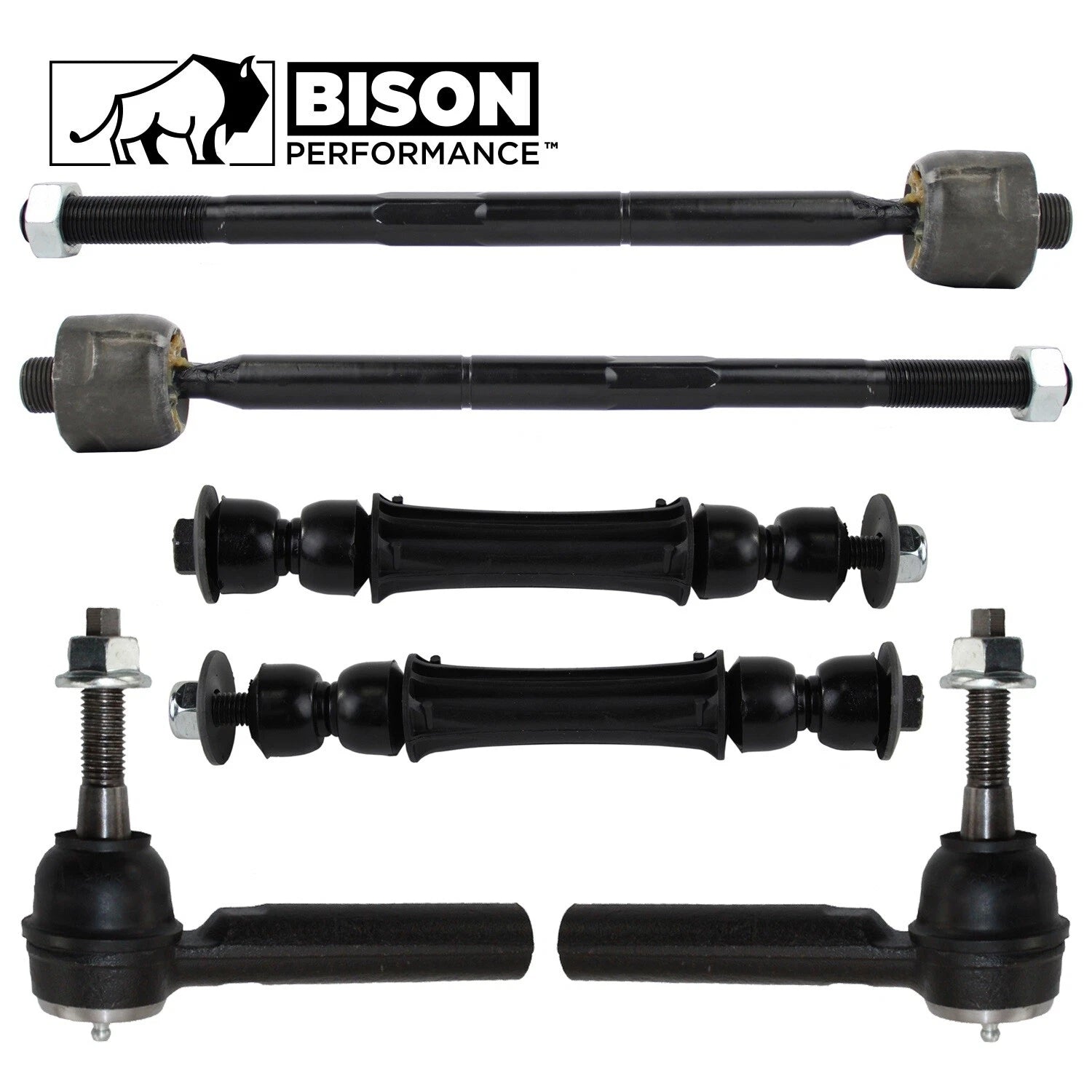 6pc Front Sway Bar Link Tie Rod Kit for Cadillac Chevrolet GMC