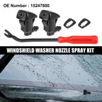 5pcs Front Windshield Washer Nozzle Kit 15247800 for GMC Acadia (2011–2012, 2015–2016)