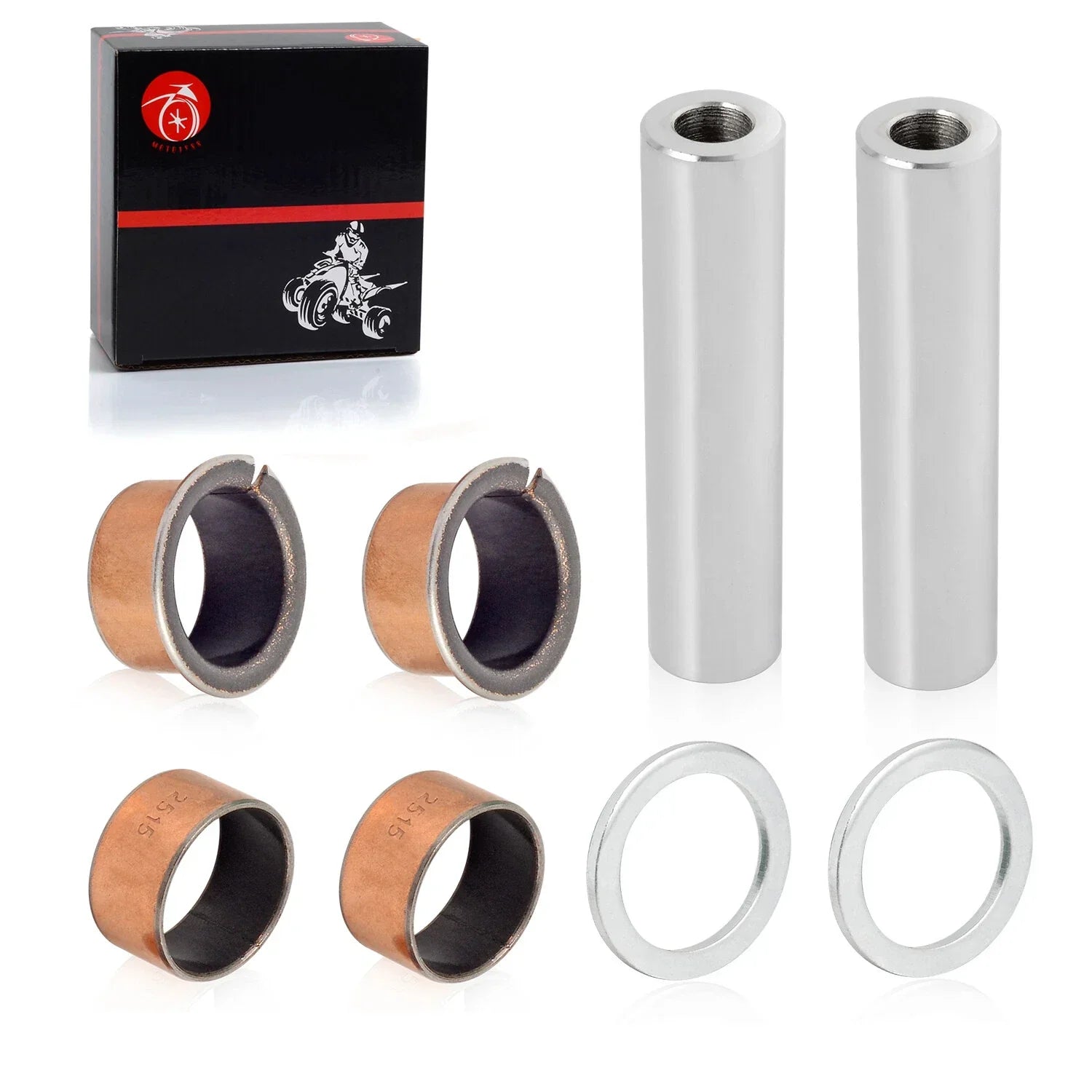 Spindle King Pin Tube Bushing Repair Kit for EZGO RXV G&E Golf Cart (2008–2013)