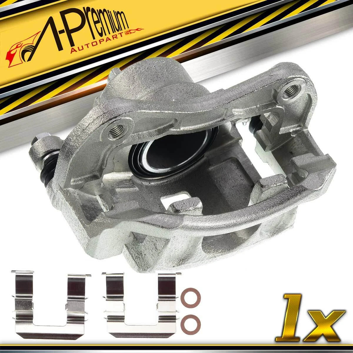 Front Right Brake Caliper with Bracket for Hyundai Accent Kia Rio (2006–2011)