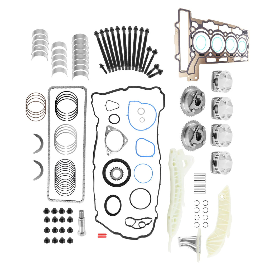 Engine Overhaul Rebuild Kit w/ Timing Kit for Mini Cooper R56 R57 (N12 N16)