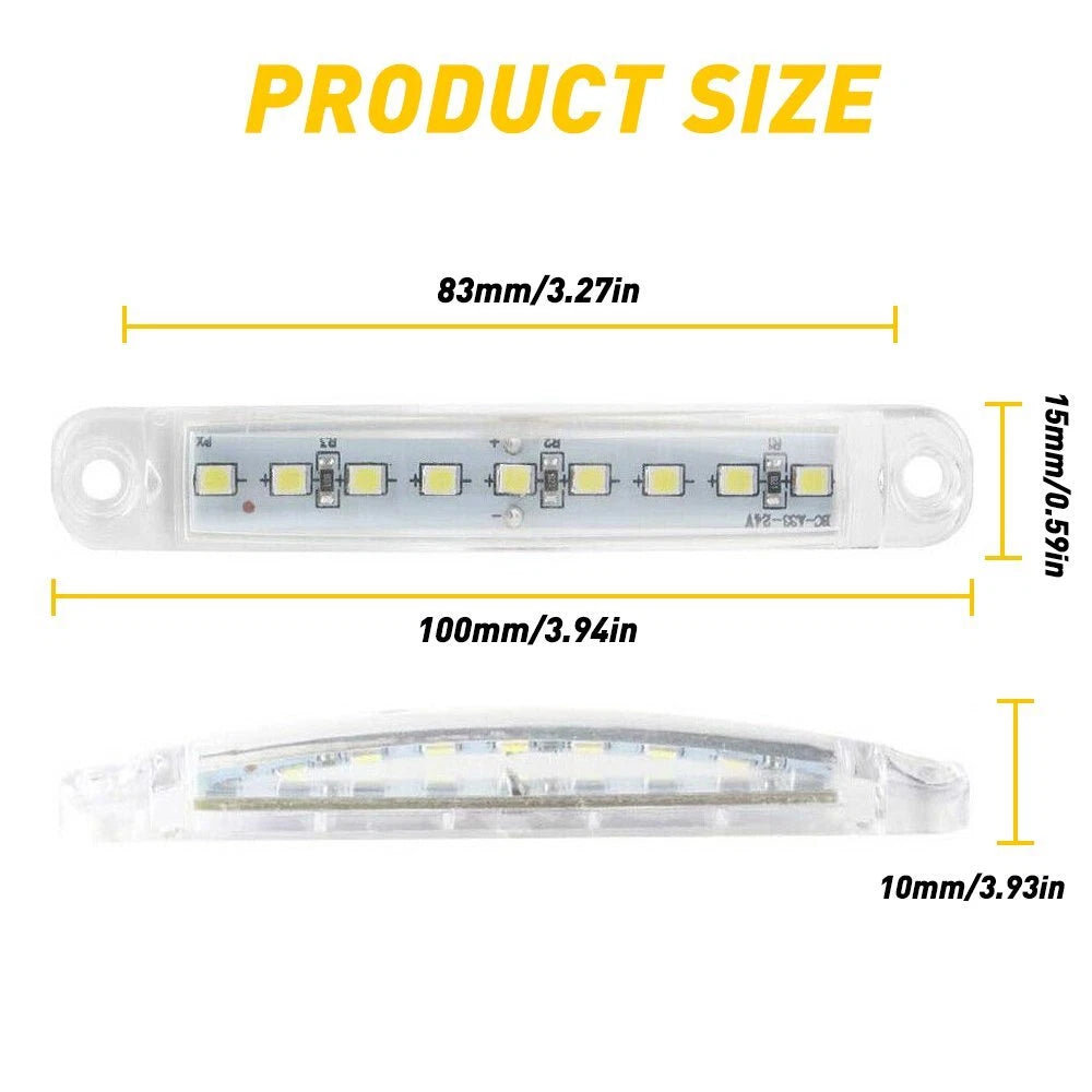 10X LED Clearance Side Marker Lights for Truck Trailer RV (YYYY–YYYY)