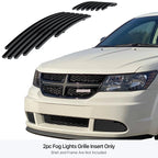 Fog Light Cover for Dodge Journey (2011-2020) Stainless Black Grille