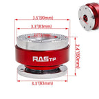 14" Red Steering Wheel with Quick Release Hub Adapter for Mitsubishi Eclipse