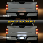 2X LED Smoke License Plate Light Bulbs for Ford F150 (2015–2022)