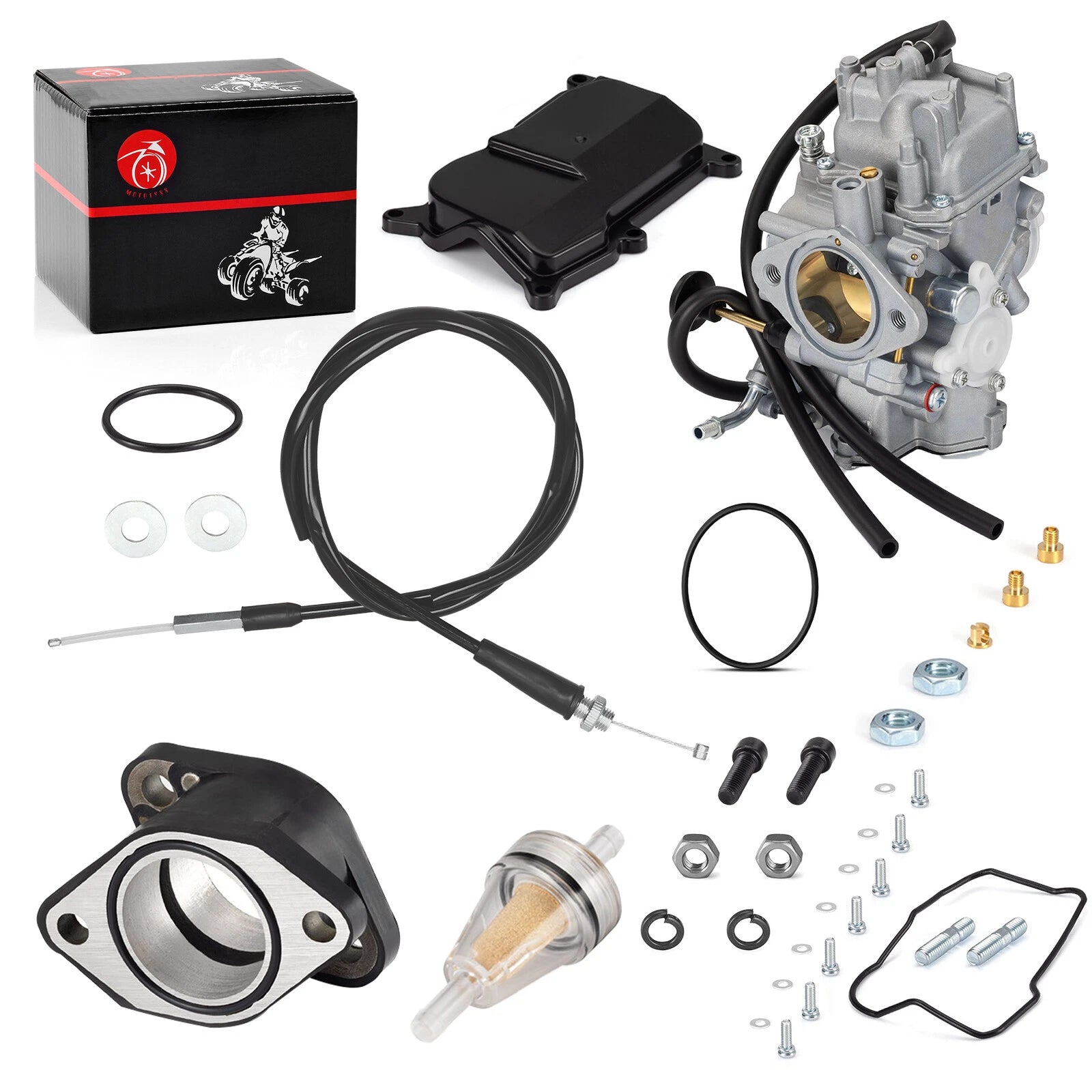 Carburetor Throttle Cable w/ Intake Manifold for Yamaha Warrior 350 (1987–2004)